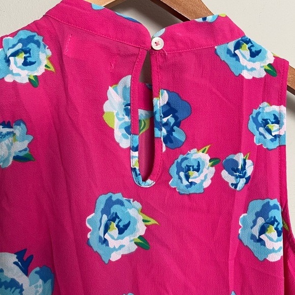 Mudpie Women’s Tilly Sleeveless Swing Top/Shirt Pink Floral Size Small New - Picture 5 of 6